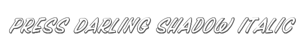 Press Darling Shadow Italic 