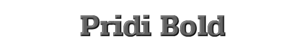 Pridi Bold 
