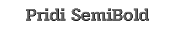 Pridi SemiBold 
