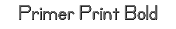 Primer Print Bold 