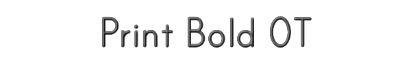 Print Bold OT 