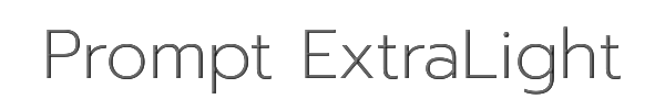 Prompt ExtraLight 