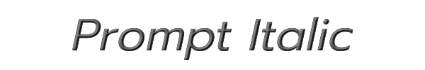 Prompt Italic 