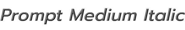 Prompt Medium Italic 