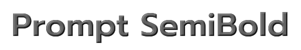Prompt SemiBold 
