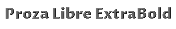 Proza Libre ExtraBold 