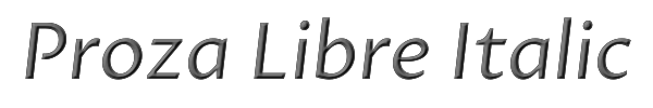 Proza Libre Italic 