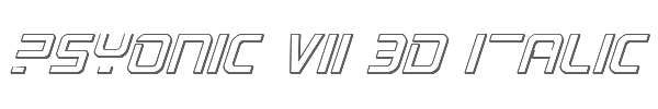 PsYonic VII 3D Italic 