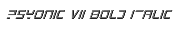 PsYonic VII Bold Italic 