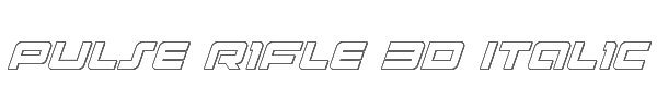 Pulse Rifle 3D Italic 
