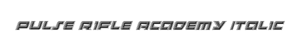 Pulse Rifle Academy Italic 