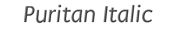 Puritan Italic 