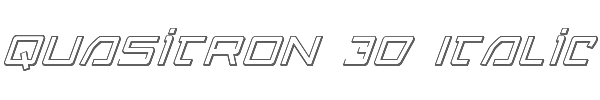 Quasitron 3D Italic 