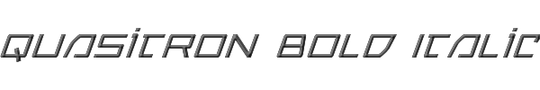 Quasitron Bold Italic 