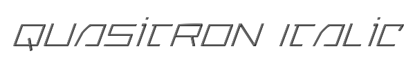 Quasitron Italic 