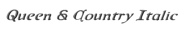 Queen & Country Italic 