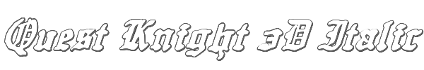 Quest Knight 3D Italic 