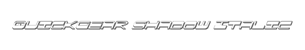 QuickGear Shadow Italic 