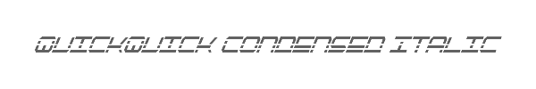 QuickQuick Condensed Italic 