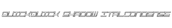 QuickQuick Shadow ItalCondensed 