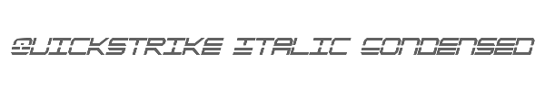 QuickStrike Italic Condensed 