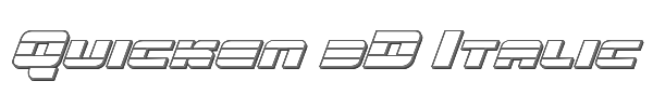 Quicken 3D Italic 