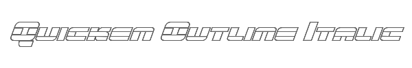 Quicken Outline Italic 