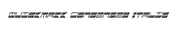 Quickmark Condensed Italic 