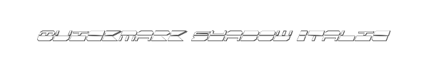 Quickmark Shadow Italic 