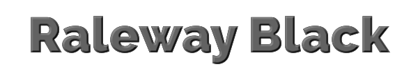 Raleway Black 