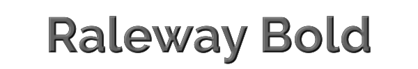 Raleway Bold 