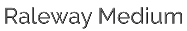 Raleway Medium 