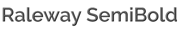 Raleway SemiBold 