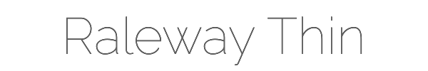 Raleway Thin 
