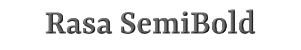Rasa SemiBold 