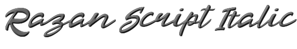 Razan Script Italic 