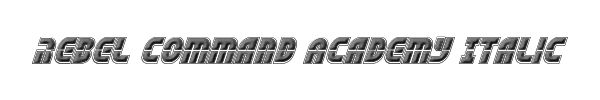Rebel Command Academy Italic 