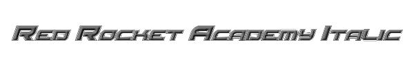 Red Rocket Academy Italic 