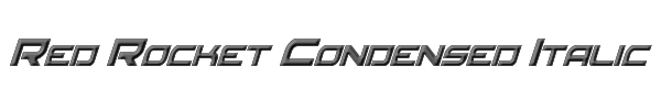 Red Rocket Condensed Italic 