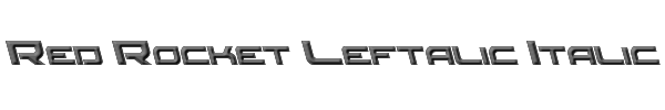 Red Rocket Leftalic Italic 