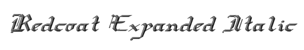 Redcoat Expanded Italic 