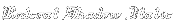 Redcoat Shadow Italic 