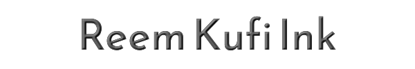 Reem Kufi Ink 