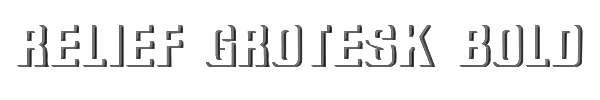 Relief Grotesk Bold 