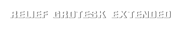 Relief Grotesk Extended 