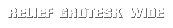 Relief Grotesk Wide 