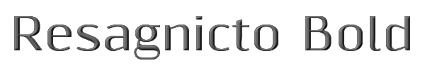 Resagnicto Bold 