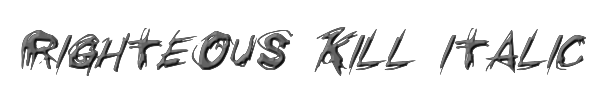 Righteous Kill Italic 