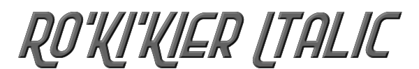 Ro'Ki'Kier Italic 