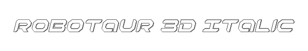 Robotaur 3D Italic 
